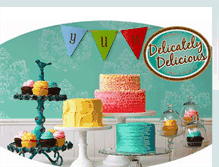 Tablet Screenshot of delicatelydelicious.com